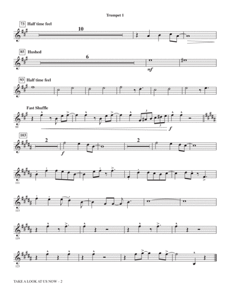 Take A Look At Us Now (from Lyle, Lyle, Crocodile) (arr. Mac Huff) - Trumpet 1
