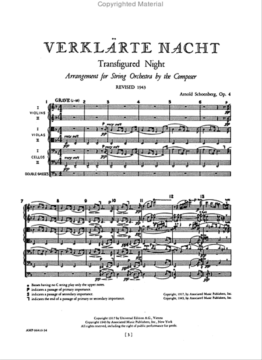 Verklärte Nacht (Transfigured Night), Op. 4 (1943 Revision)