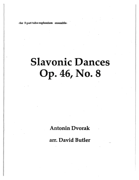 Slavonic Dances Op. 46 No. 8