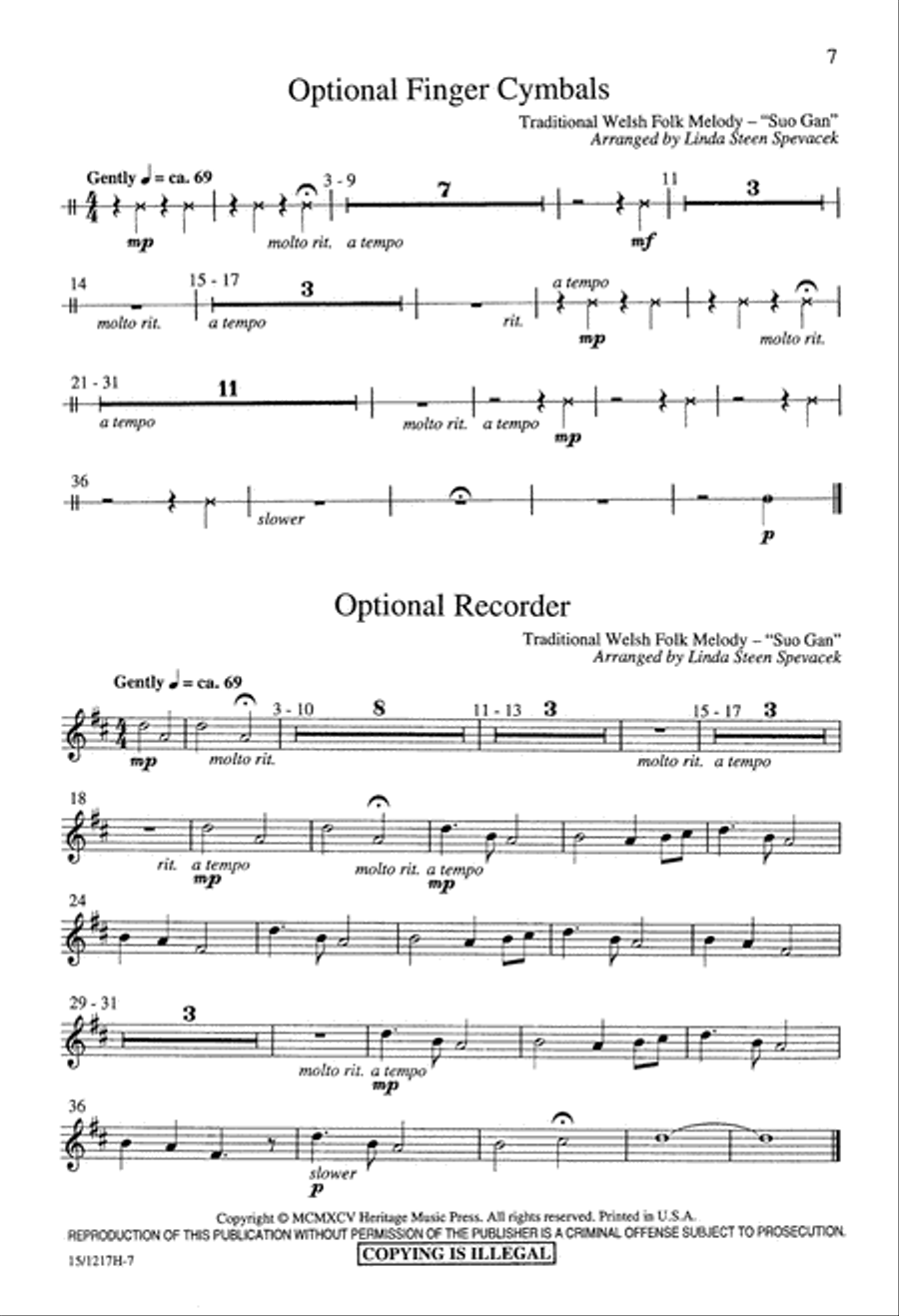 When in Dreamland Unison Choir scores gallery preview page 7