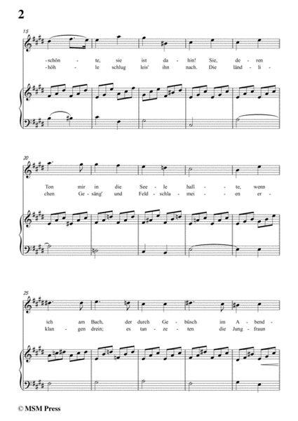 Schubert-Auf den Tod einer Nachtigall,in c sharp minor,for Voice&Piano image number null