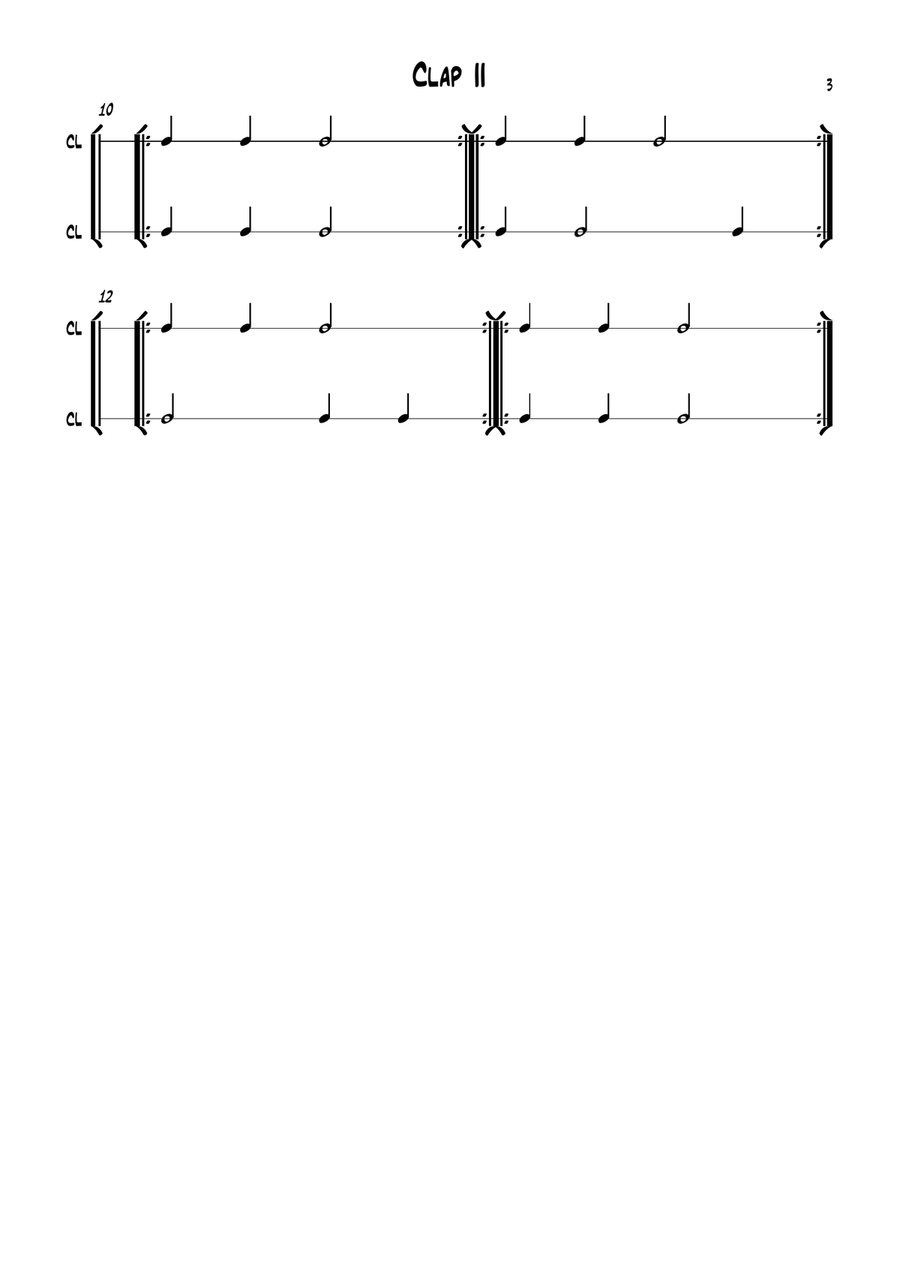 Clap Percussion scores gallery preview page 3