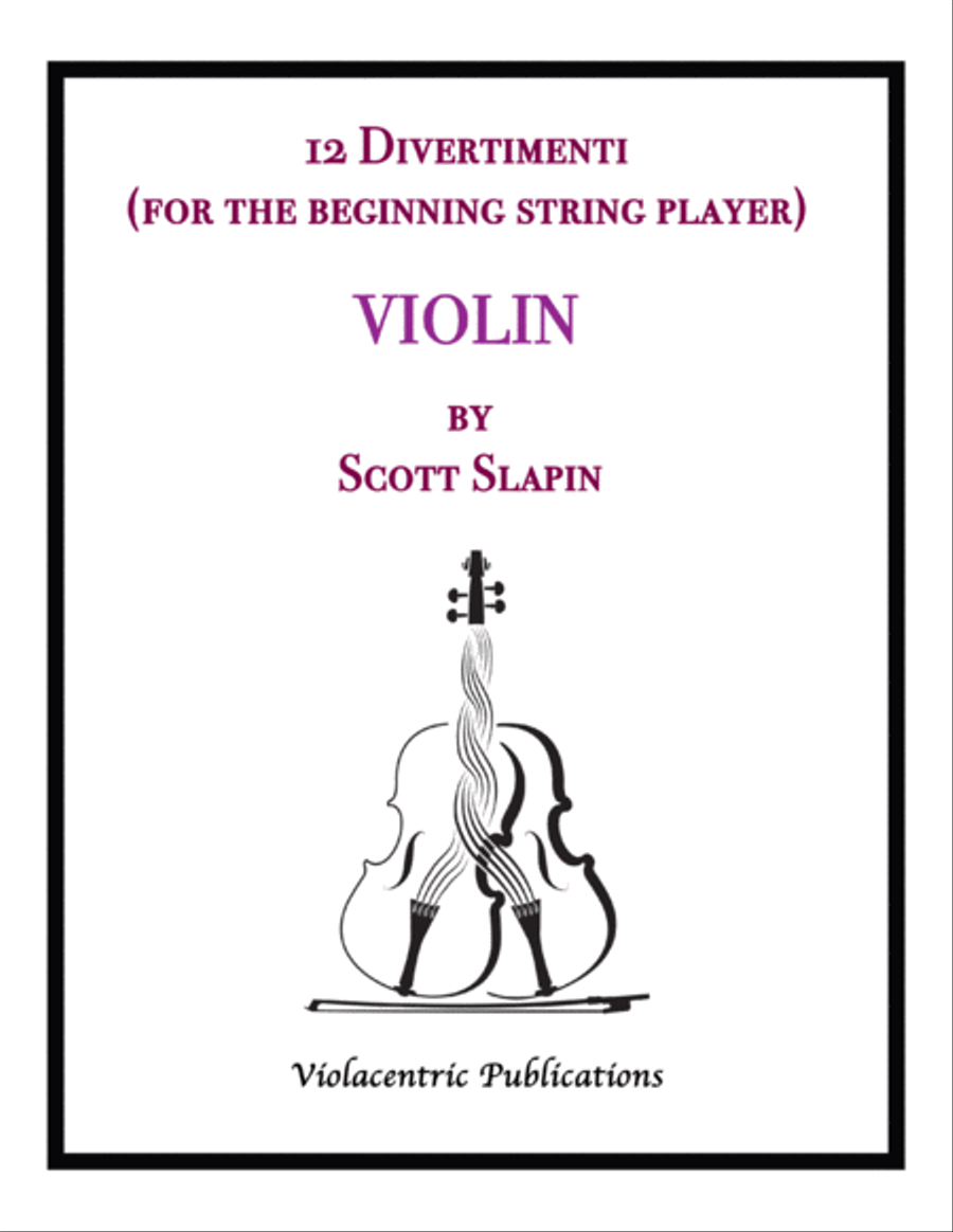 12 Divertimenti for Violin String Duet scores gallery preview page 1