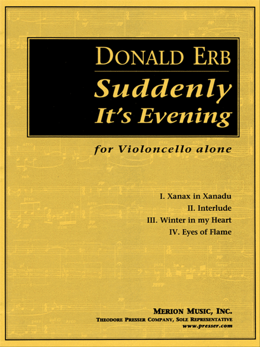 Suddenly It's Evening Chamber Music scores gallery preview page 1