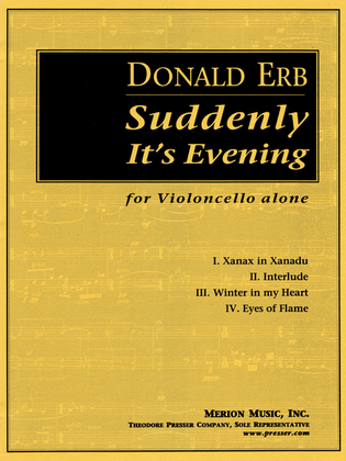 Book cover for Suddenly It's Evening