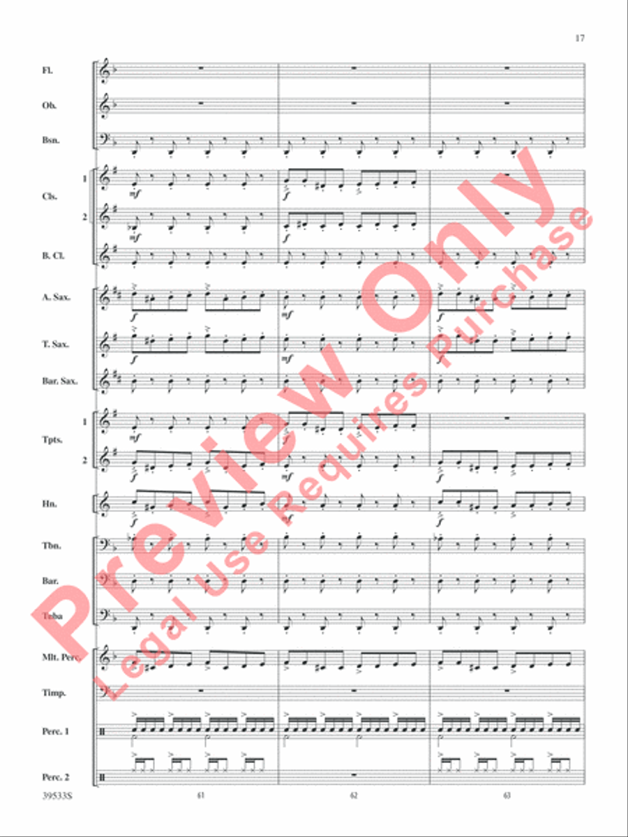 Dark Shadows (from the Original Motion Picture Soundtrack) Concert Band scores gallery preview page 18