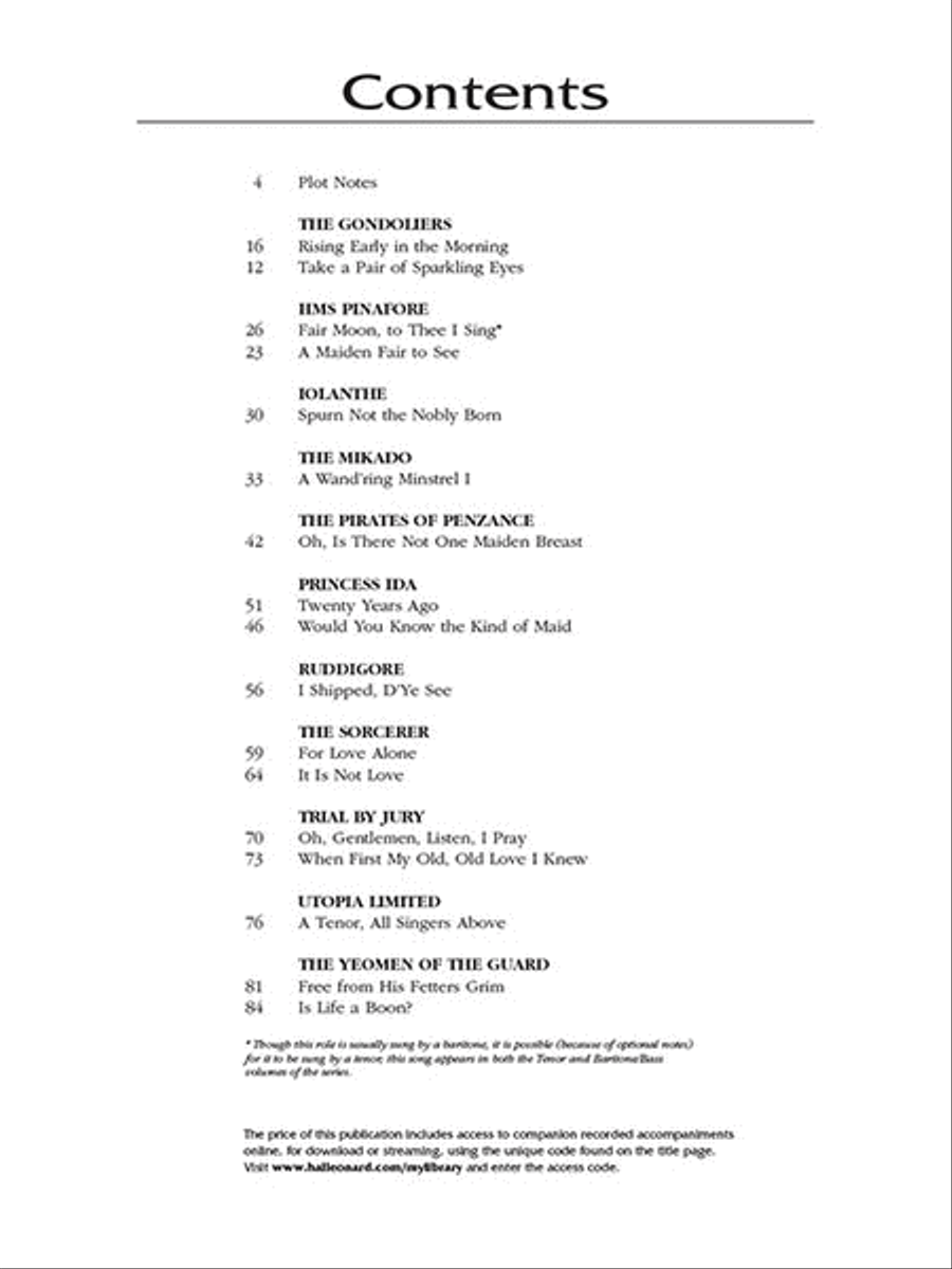 Gilbert & Sullivan for Singers Voice scores gallery preview page 3