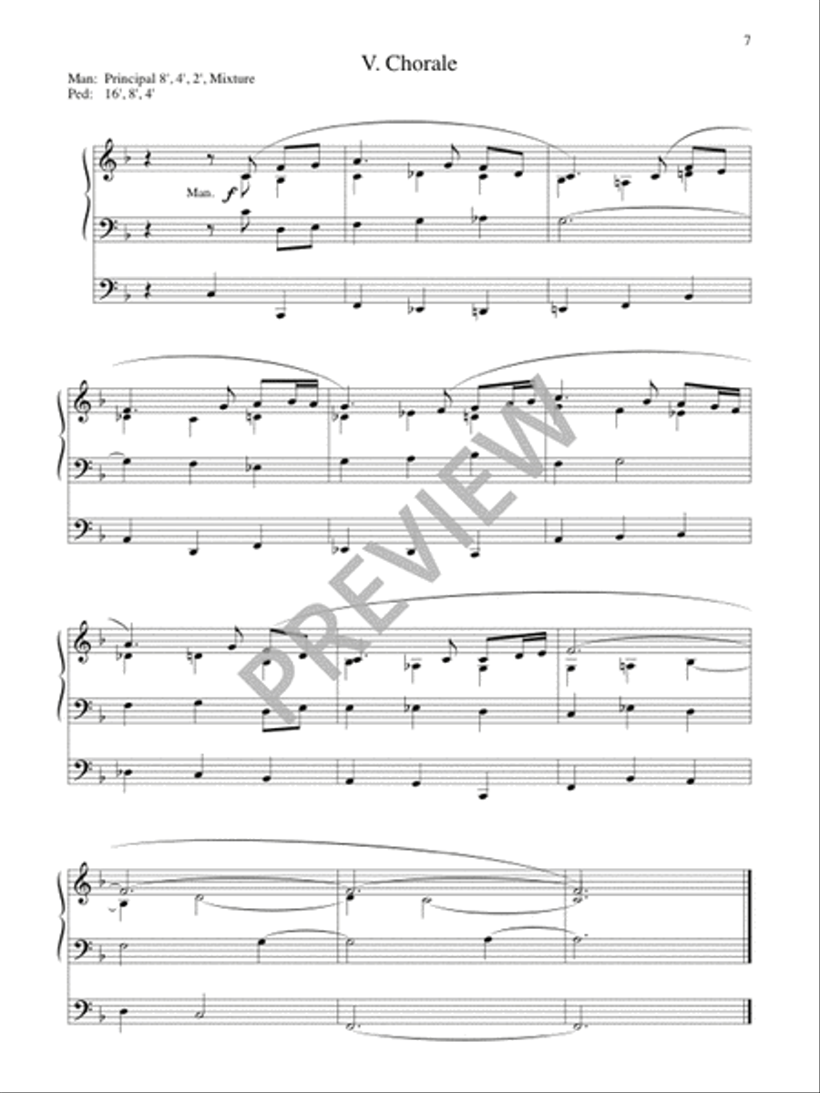 Variations on O WALY WALY for Organ Organ Solo scores gallery preview page 9