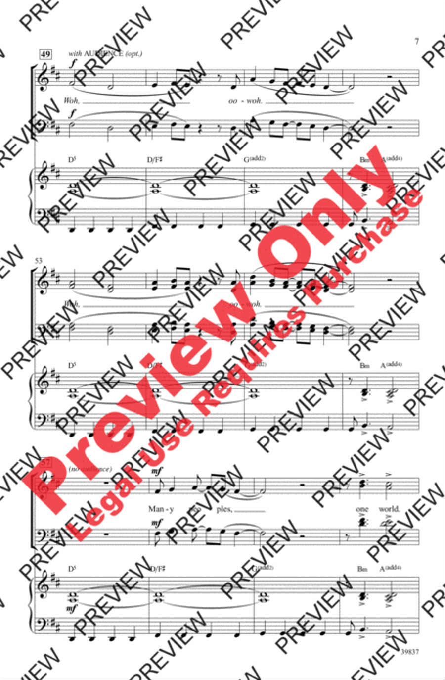 Rhythms of One World - SoundTrax CD (CD only) Choir scores gallery preview page 7