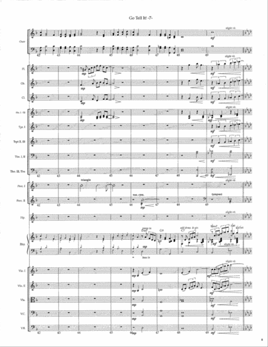 Go Tell It! SSATB scores gallery preview page 9