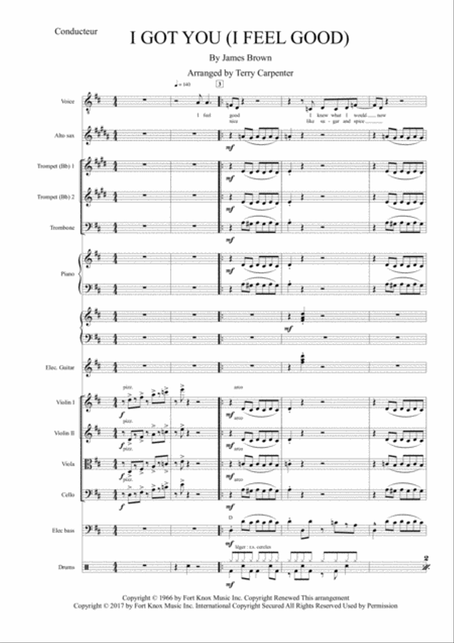 I Got You (i Feel Good) Jazz Ensemble scores gallery preview page 1