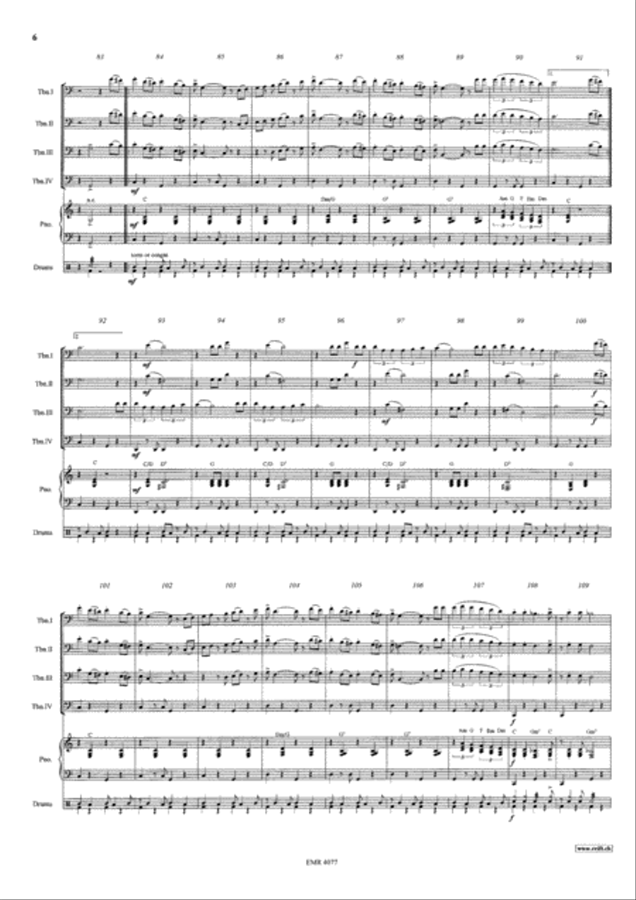 Latin Fever Trombone Quartet scores gallery preview page 6