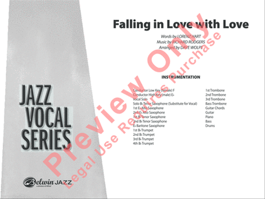 Falling in Love with Love Jazz Ensemble scores gallery preview page 2