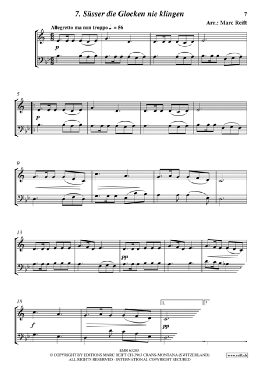 35 Easy Christmas Duets Cornet scores gallery preview page 7