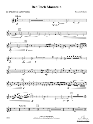 Red Rock Mountain: E-flat Baritone Saxophone