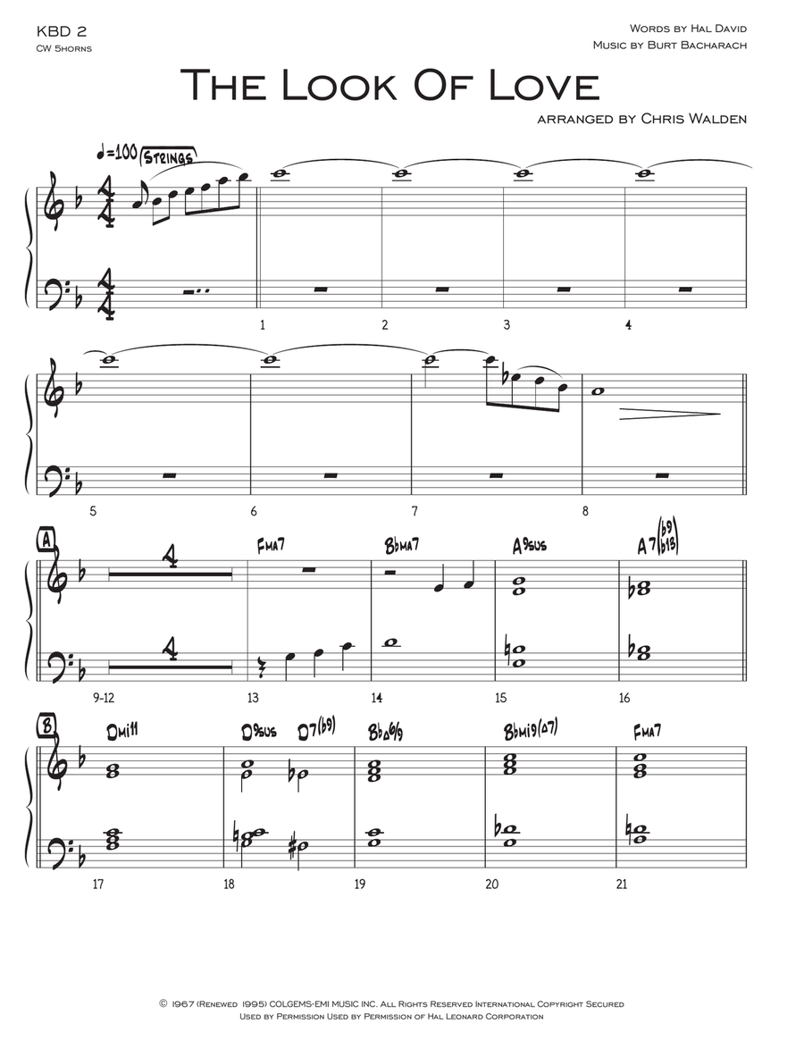 The Look Of Love Jazz Ensemble scores gallery preview page 6