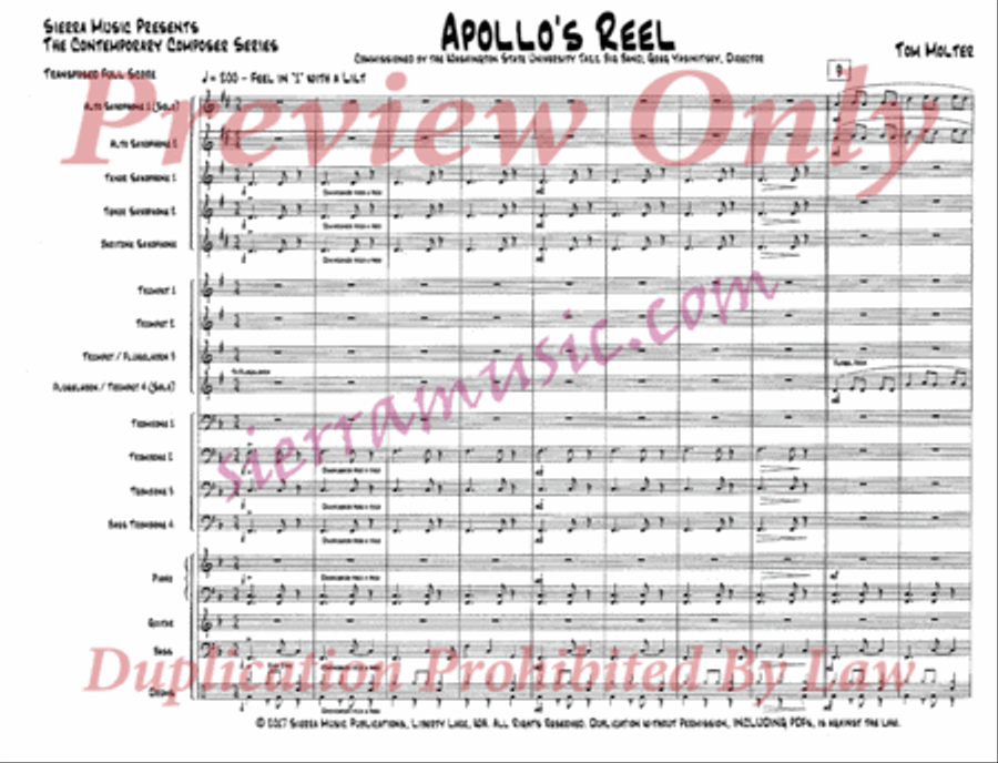Apollo's Reel Jazz Ensemble scores gallery preview page 2