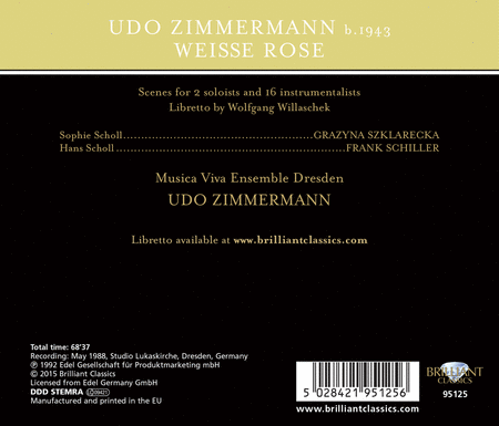 Udo Zimmermann: Weisse Rose
