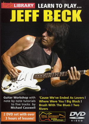 Book cover for Learn to Play Jeff Beck 2 DVD Set