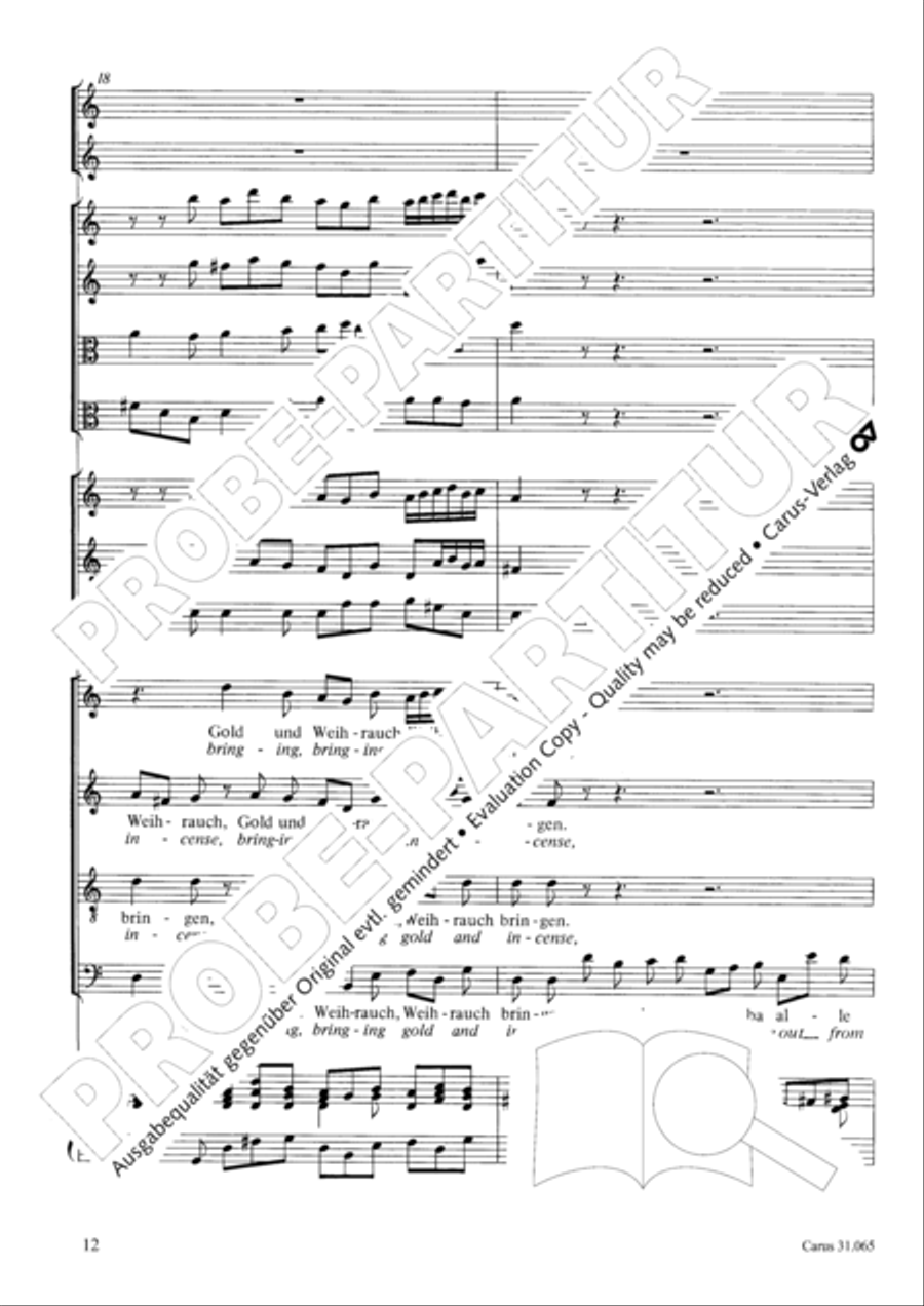 They all shall day come out from Sheba (Sie werden aus Saba alle kommen) TB scores gallery preview page 13