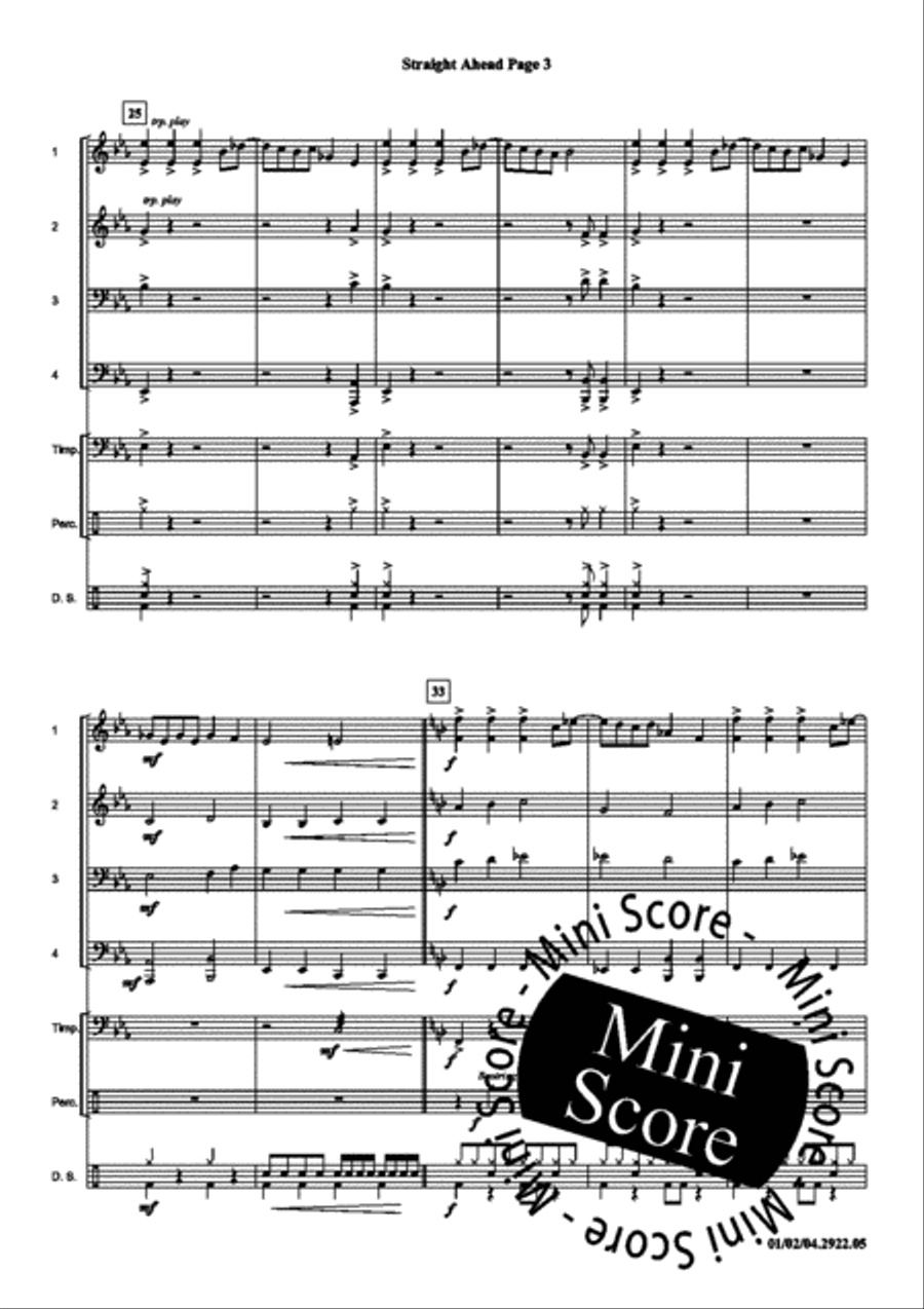 Straight Ahead Concert Band scores gallery preview page 7