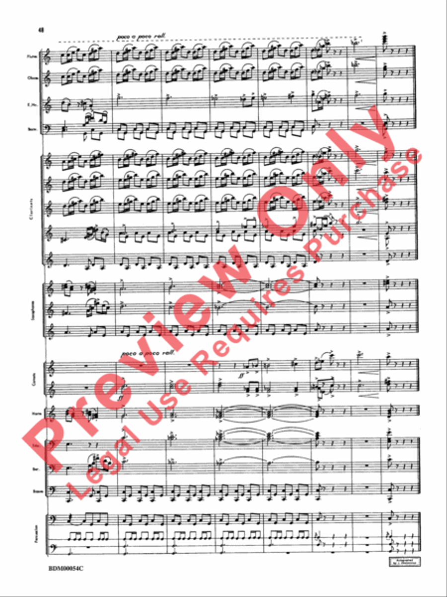 Symphonic Suite Concert Band scores gallery preview page 51