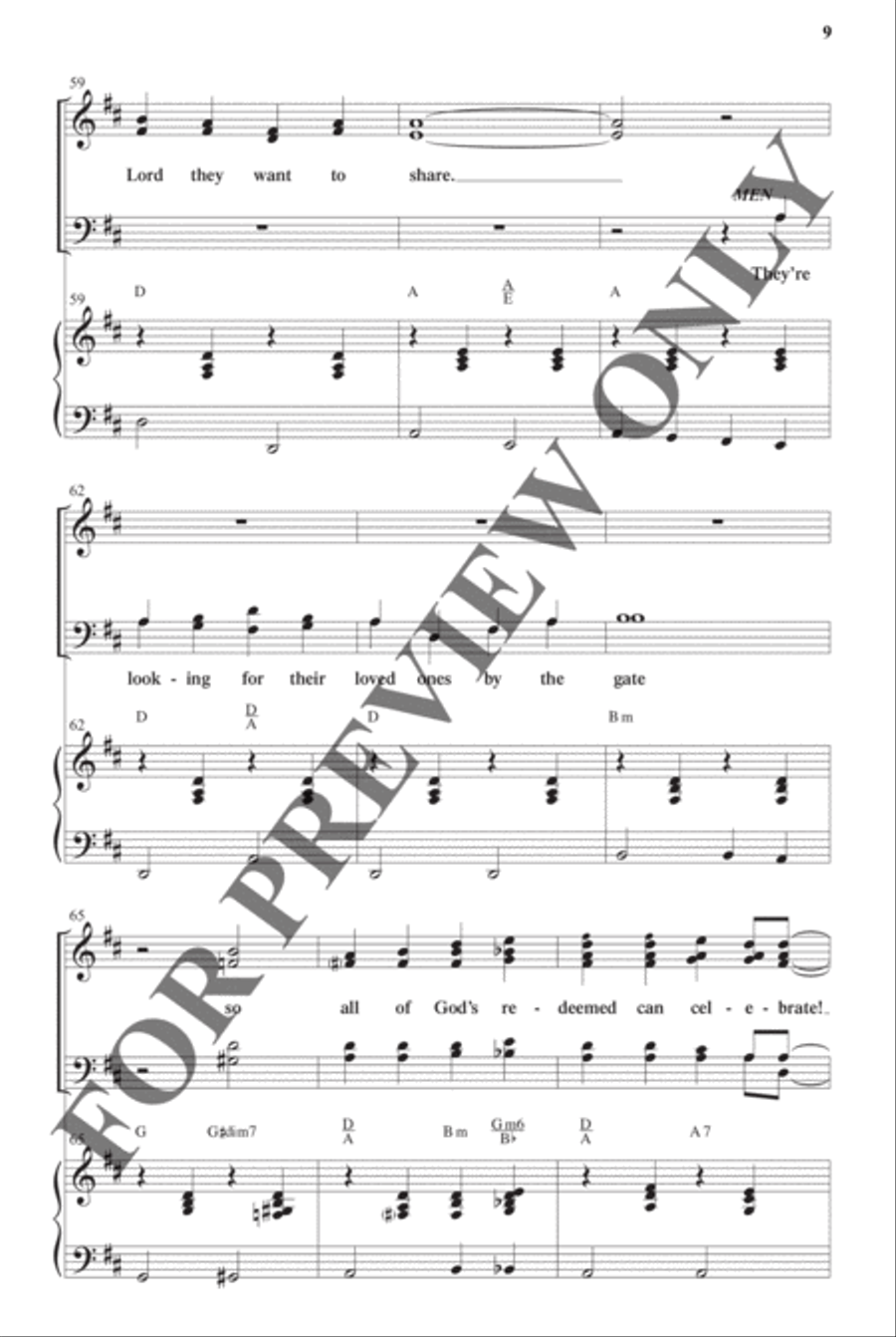 Southern Gospel Songs, Volume 2 - Choral Book Choir scores gallery preview page 10