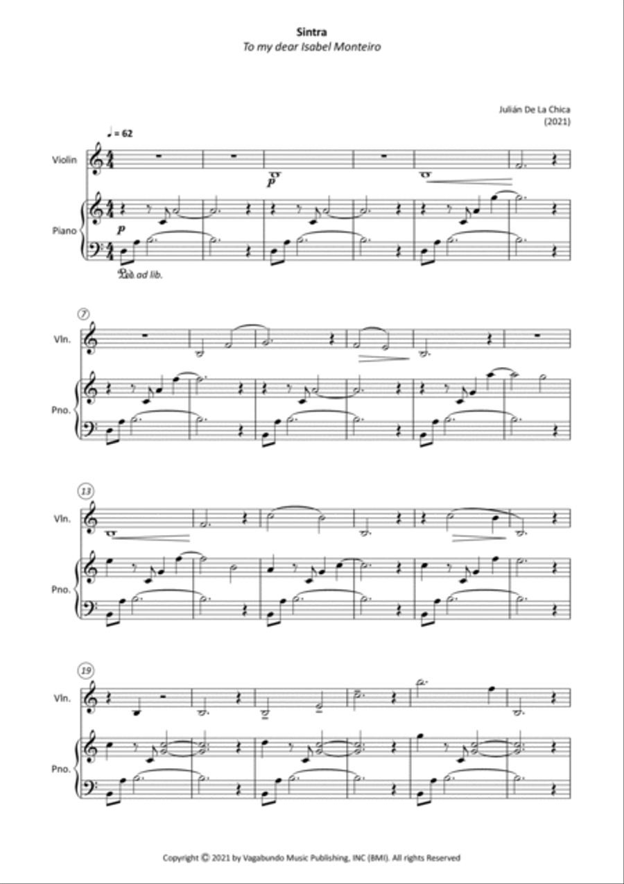 De La Chica: Duet No. 2, Op. 13: Sintra Violin Solo scores gallery preview page 4
