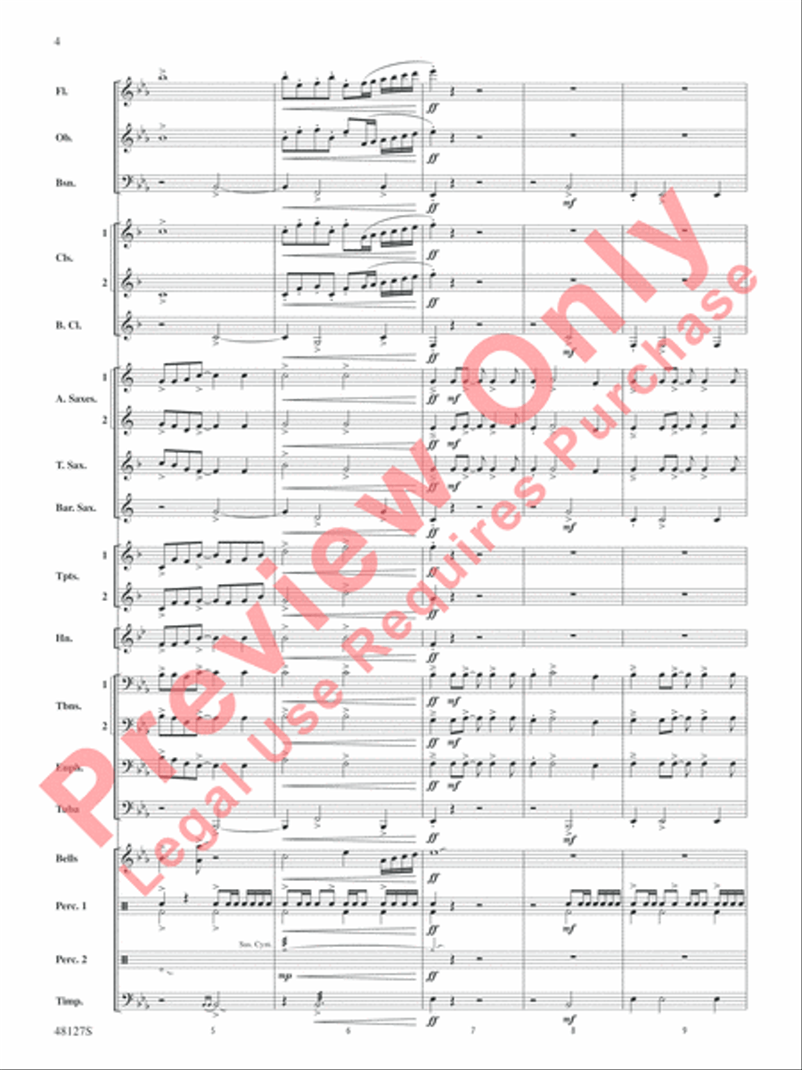 Lone Eagle Lone Eagle Concert Band scores gallery preview page 5