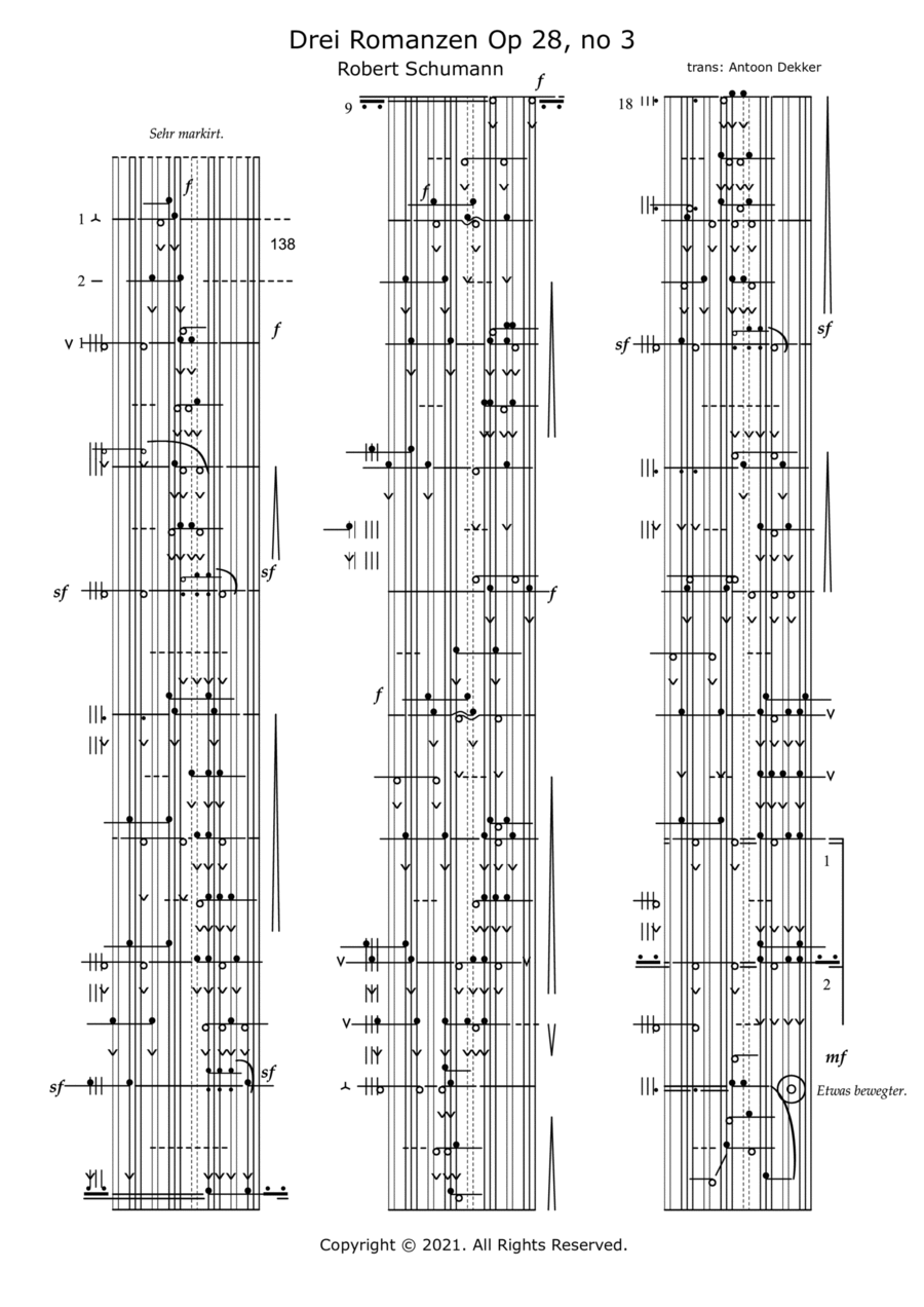 Drei Romanzen Op 23 no 3 Drei Romanzen Op 23 no 3 Piano Solo scores gallery preview page 1