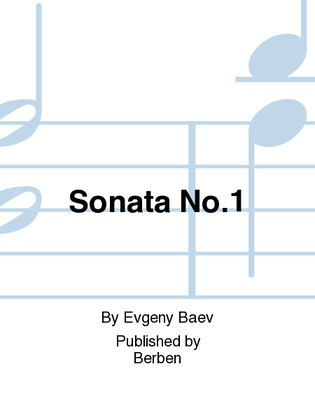 Book cover for Sonata No. 1