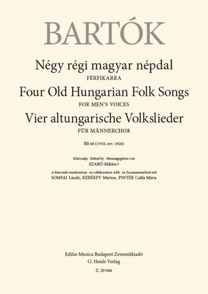 Book cover for Four Old Hungarian Folk Songs