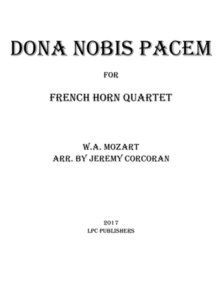 Dona Nobis Pacem for French Horn Quartet