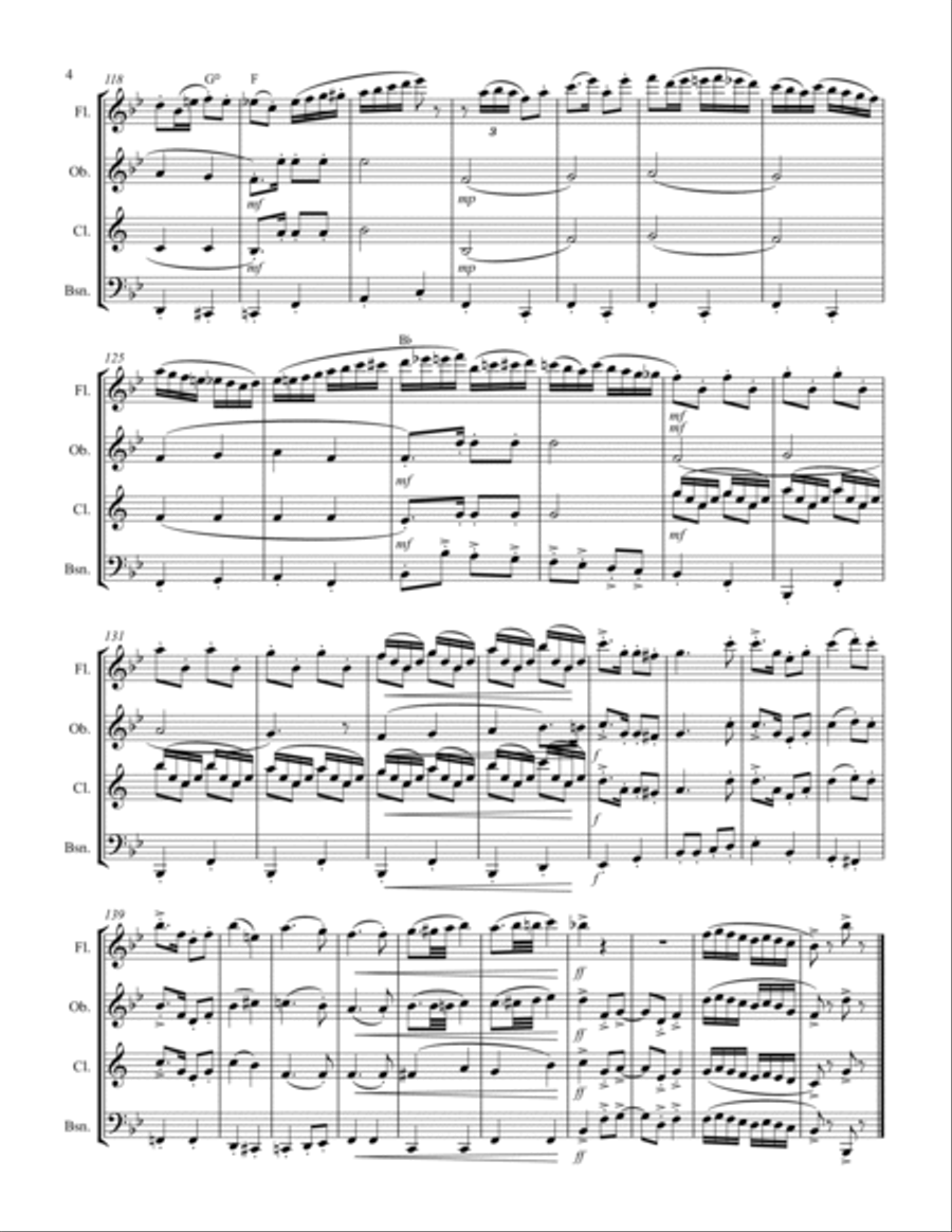 Pennsylvania Polka Woodwind Quartet scores gallery preview page 5