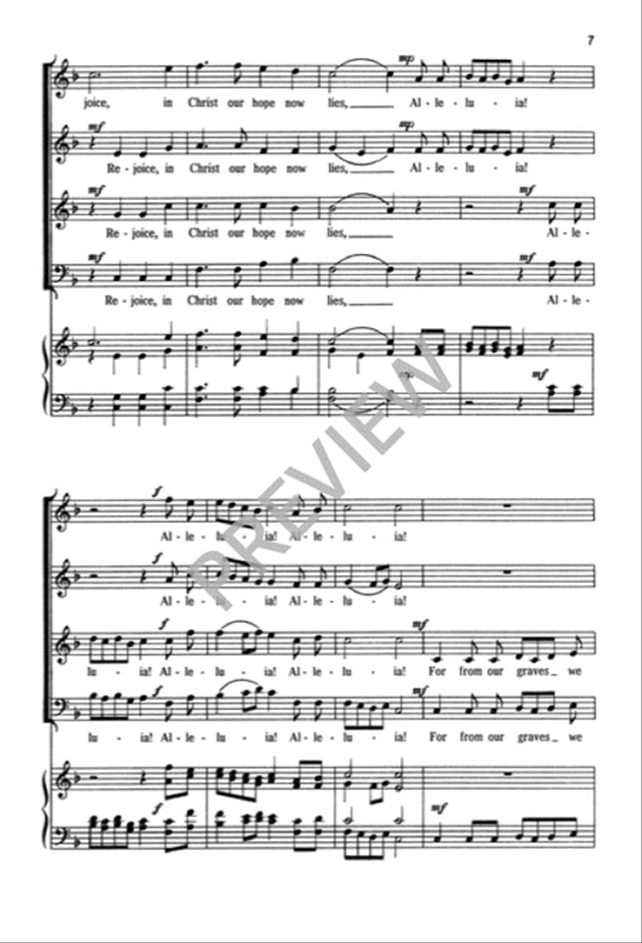 Rejoice, Rejoice, Alleluia 4-Part scores gallery preview page 8