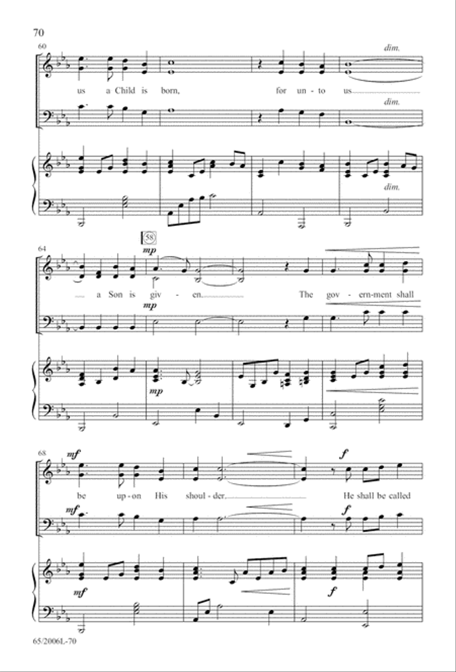 I Hear the Prophet Callin' 3-Part scores gallery preview page 71