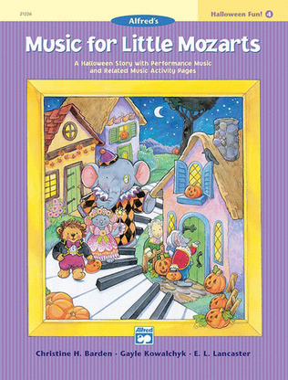 Book cover for Music for Little Mozarts Halloween Fun, Book 4