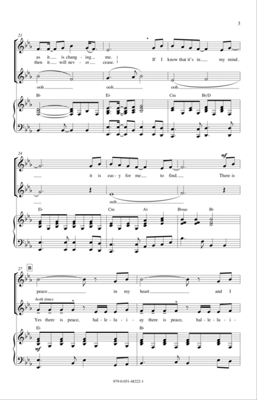 There Is Peace There Is Peace Unison Choir scores gallery preview page 3