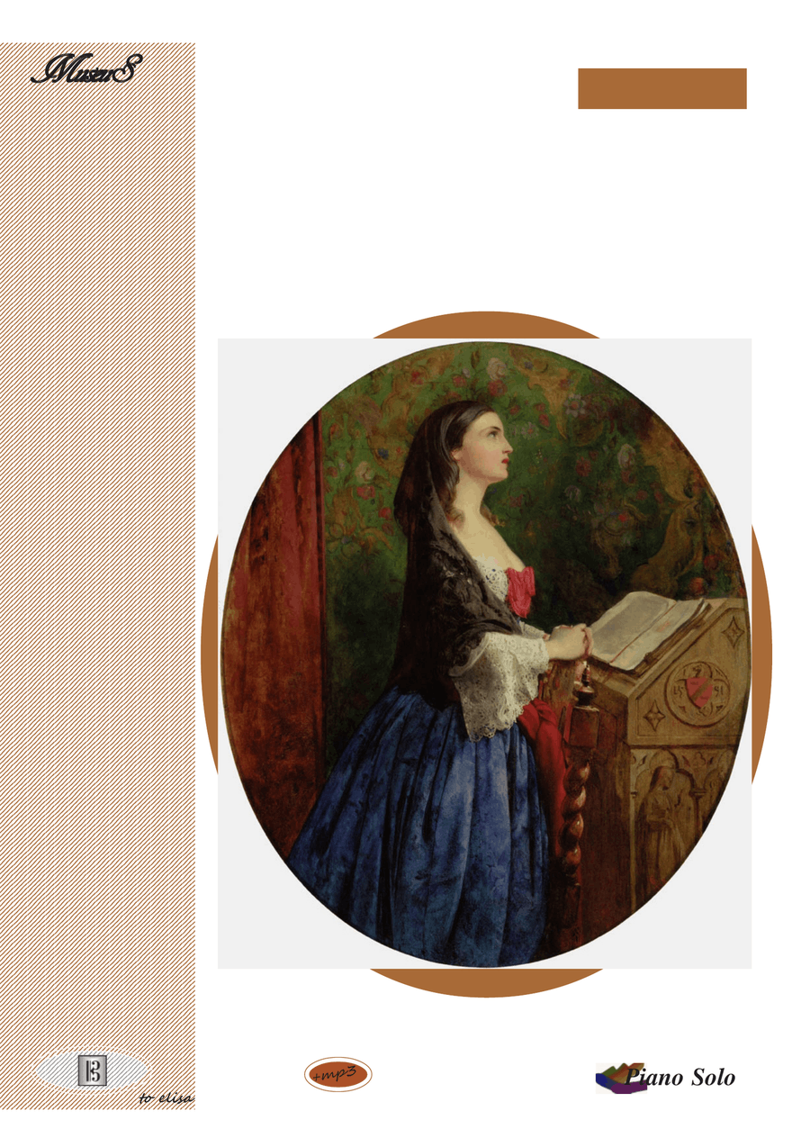 Ave Maria piano solo pdf by Gounod Bach image number null