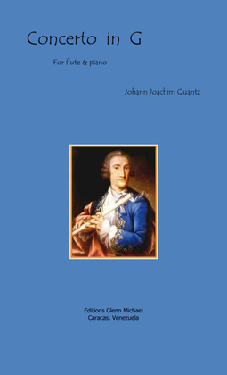 Book cover for Quantz Concerto in G for flute