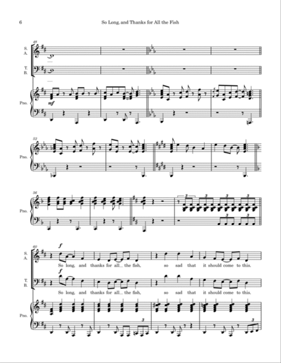 So Long And Thanks For All The Fish Divisi scores gallery preview page 6