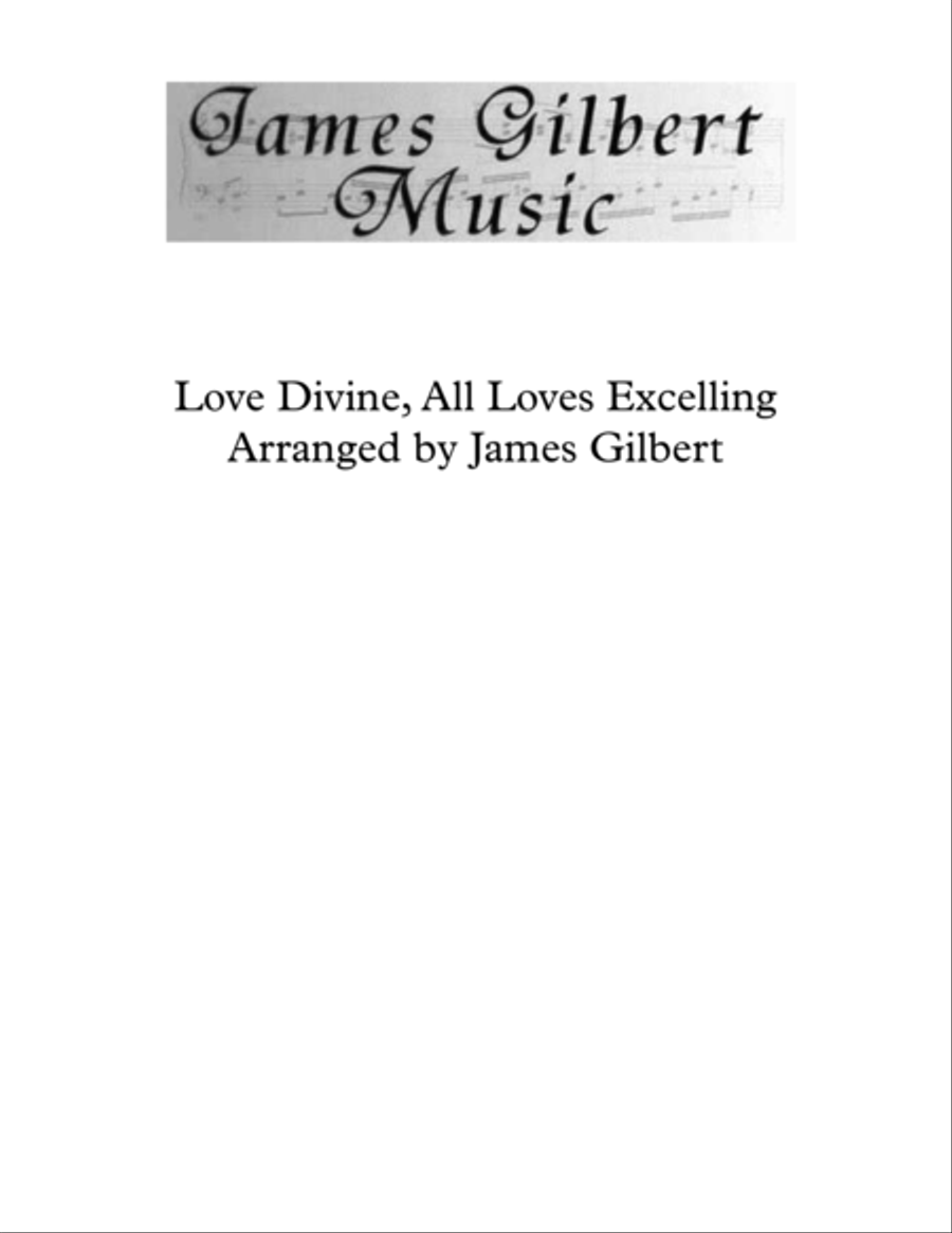 Love Divine, All Loves Excelling 4-Part scores gallery preview page 1