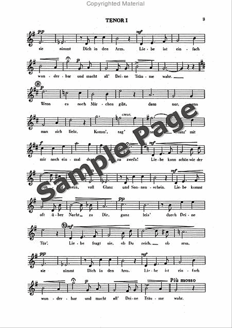 Strauss J Ein Walzer Zu Zwein TTBB scores gallery preview page 4