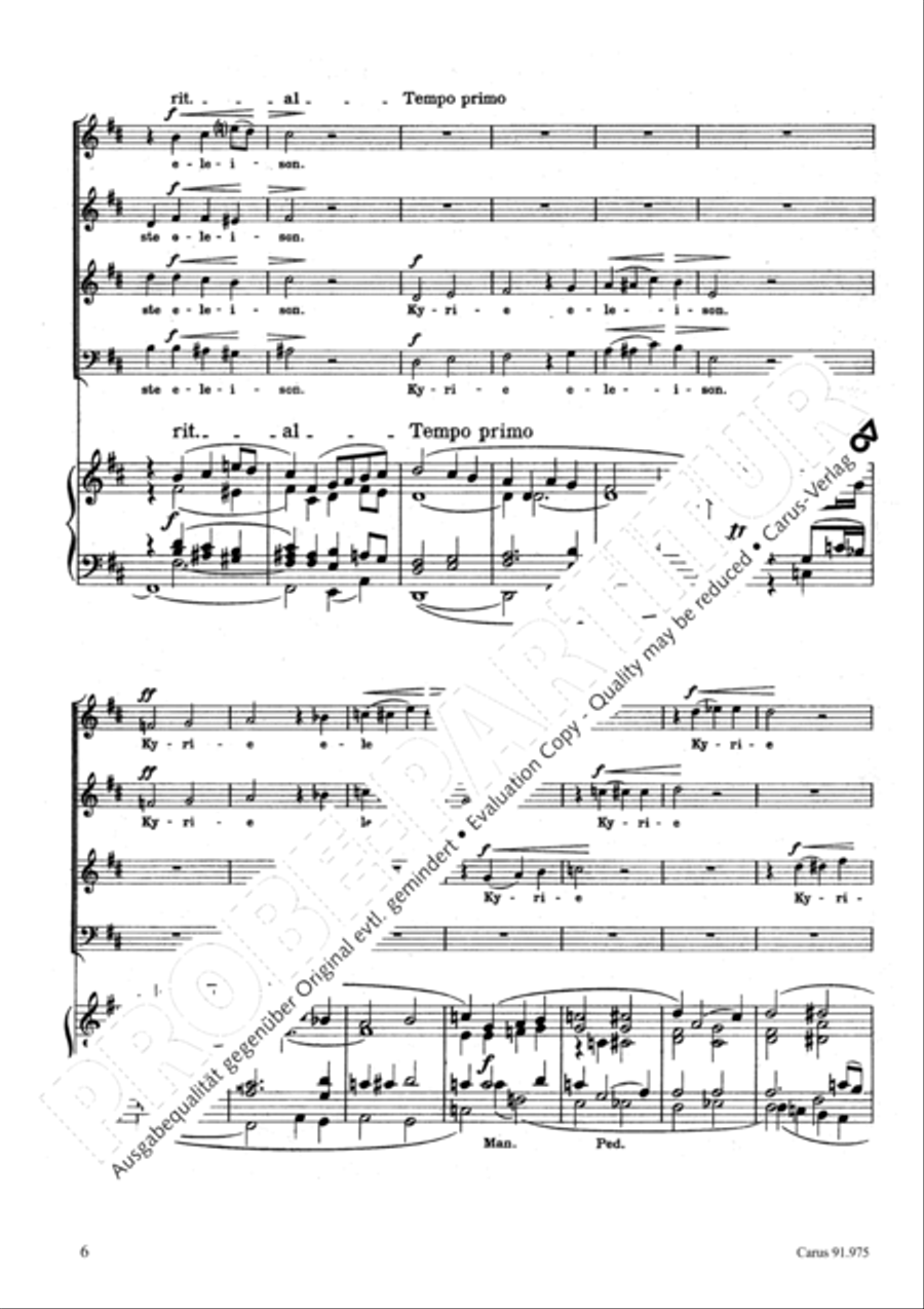 Missa pro pace 4-Part scores gallery preview page 9