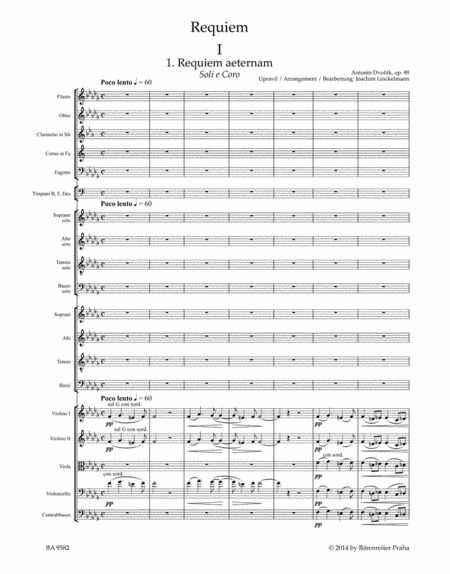 Requiem op. 89 (Arrangement for Soloists, Choir and Chamber Orchestra)
