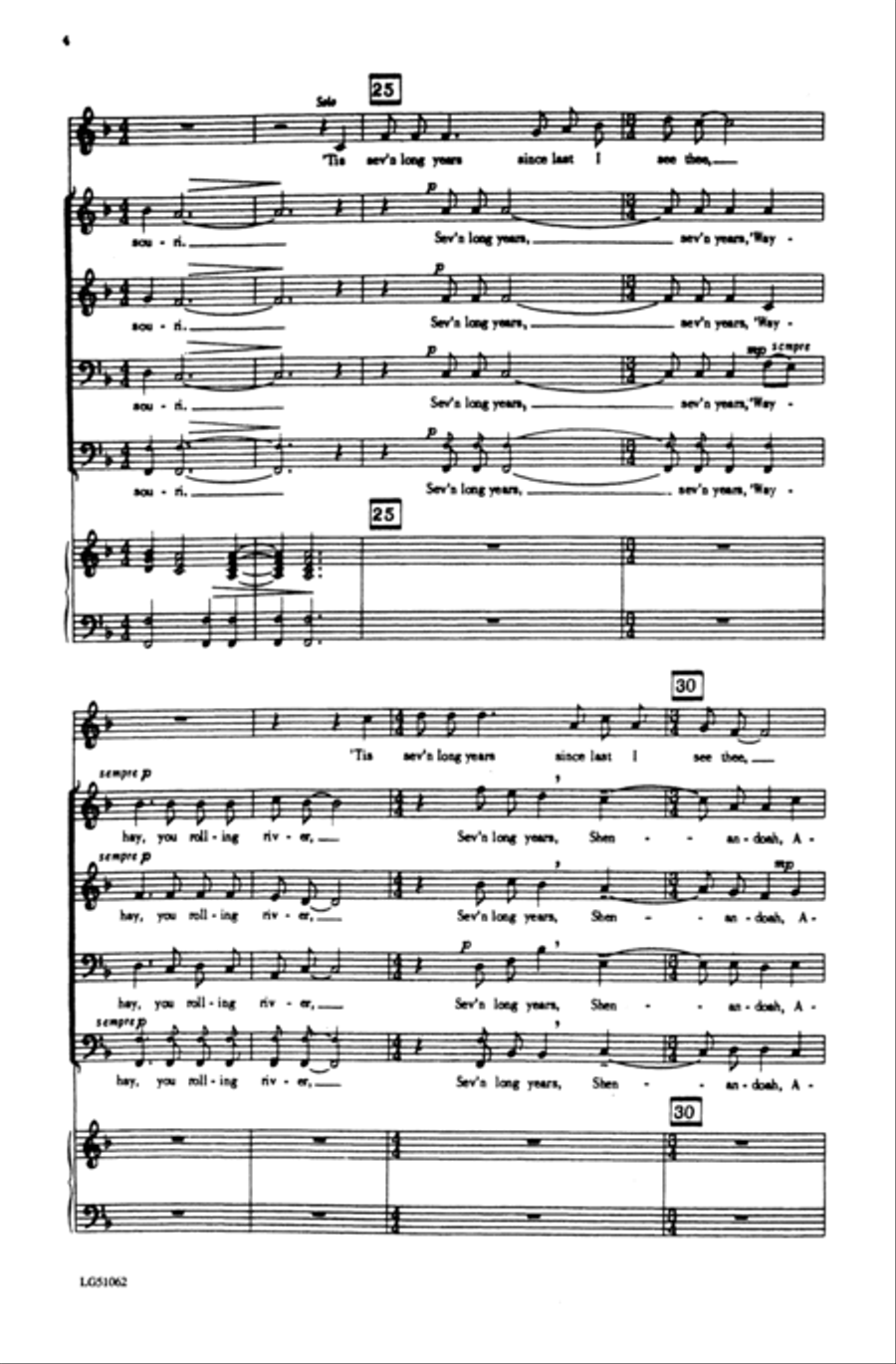 Shenandoah Men's Choir scores gallery preview page 11