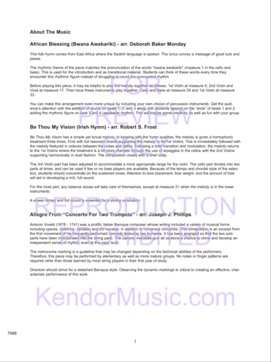 Kendor Concert Favorites, Volume 2 (Score) Score scores gallery preview page 3
