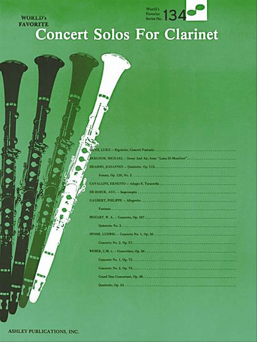 Concert Solos for Clarinet by Jay Arnold Clarinet Solo - Sheet Music