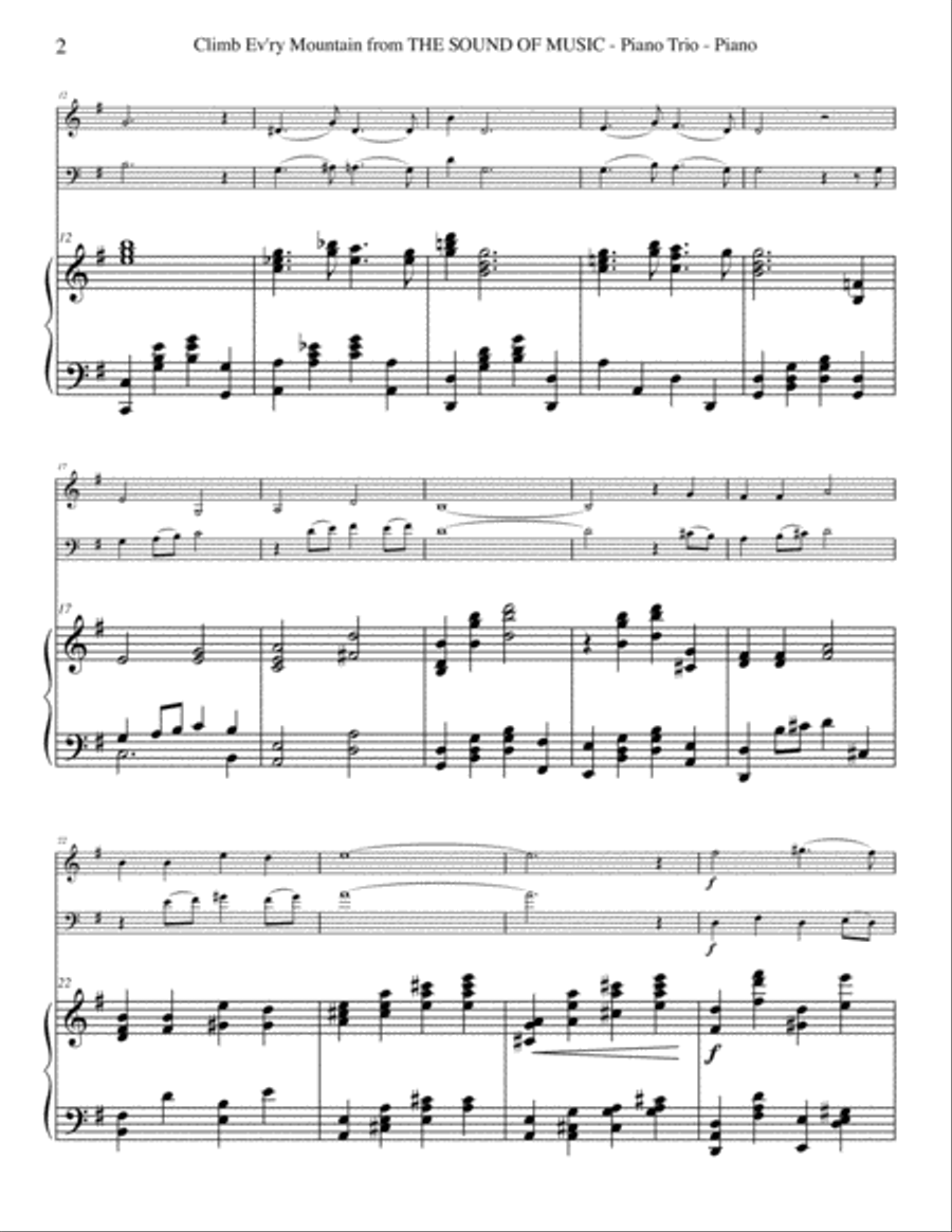 Climb Ev'ry Mountain Climb Ev'ry Mountain Piano Trio scores gallery preview page 2