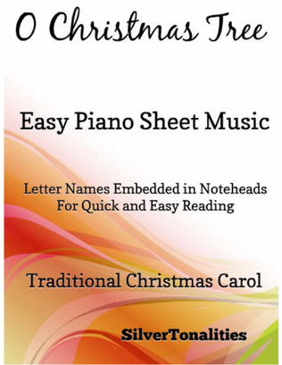 Book cover for O Christmas Tree Easiest Piano Sheet Music